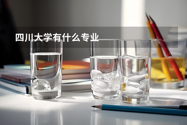 四川大学有什么专业