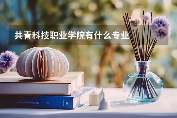 共青科技职业学院有什么专业