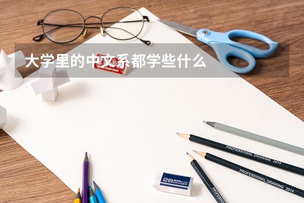 大学里的中文系都学些什么