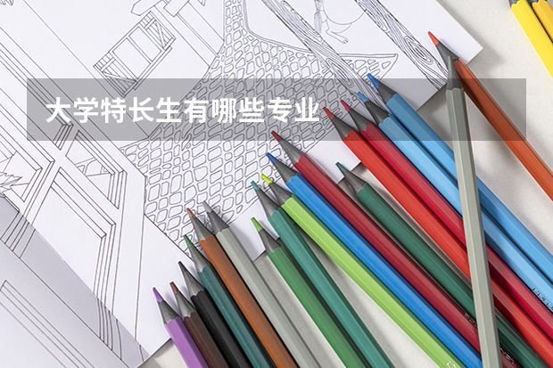 大学特长生有哪些专业