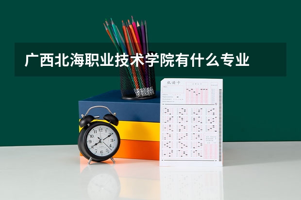 广西北海职业技术学院有什么专业