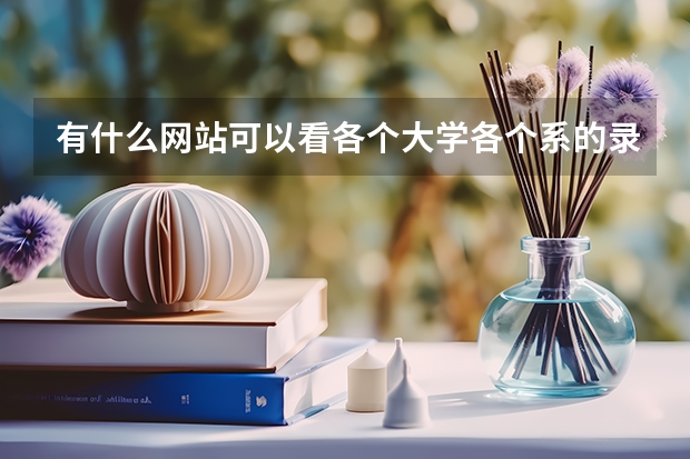 有什么网站可以看各个大学各个系的录取分数阿