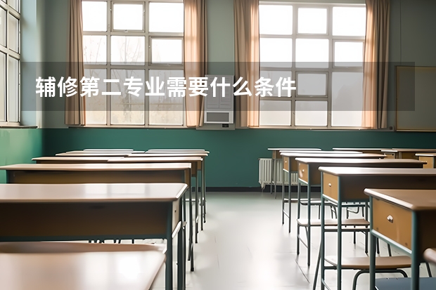 辅修第二专业需要什么条件