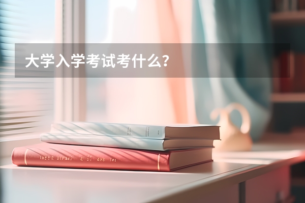 大学入学考试考什么？