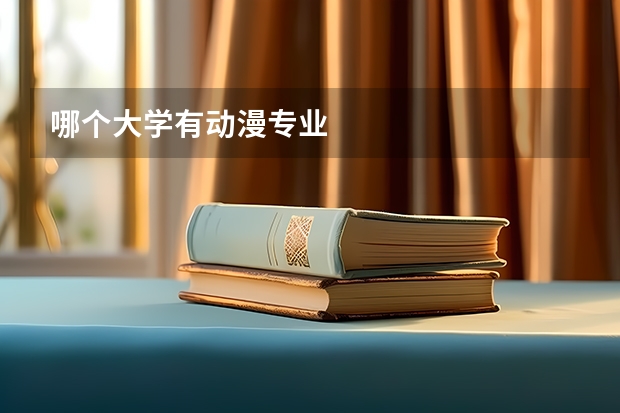 哪个大学有动漫专业