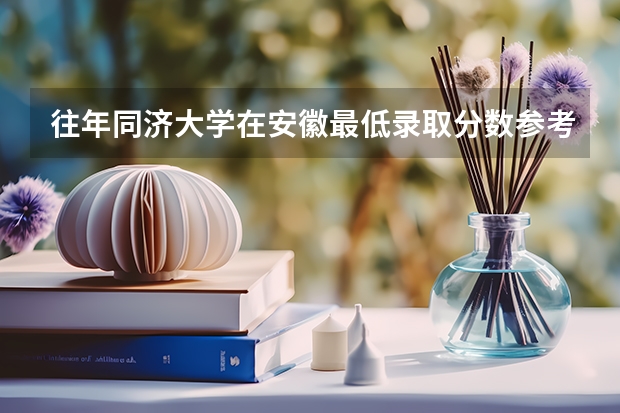 往年同济大学在安徽最低录取分数参考