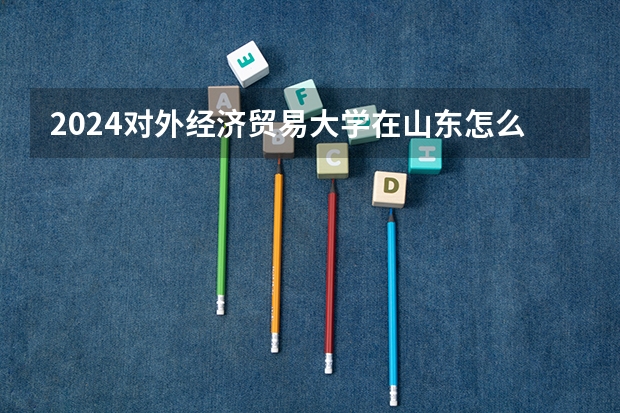 2024对外经济贸易大学在山东怎么招生
