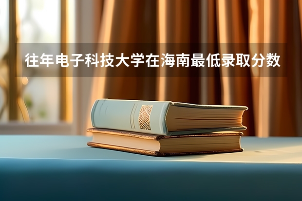 往年电子科技大学在海南最低录取分数参考