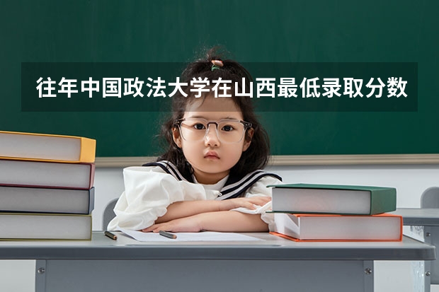往年中国政法大学在山西最低录取分数参考