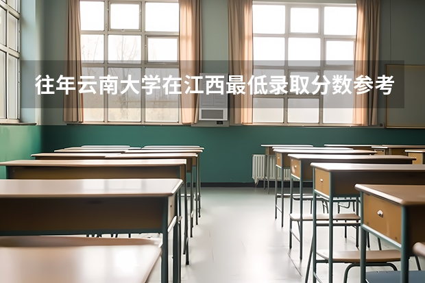 往年云南大学在江西最低录取分数参考