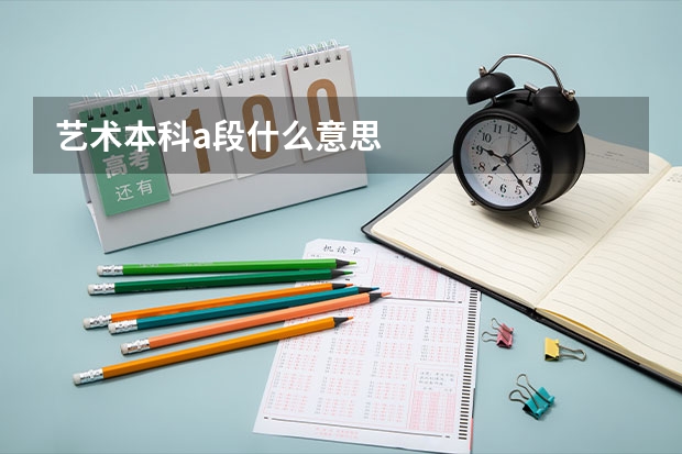 艺术本科a段什么意思