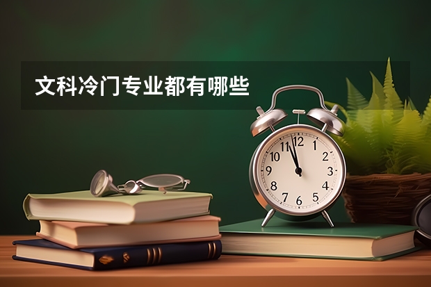 文科冷门专业都有哪些