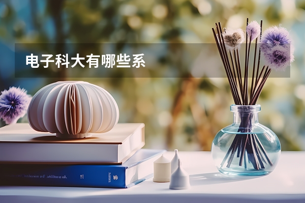 电子科大有哪些系