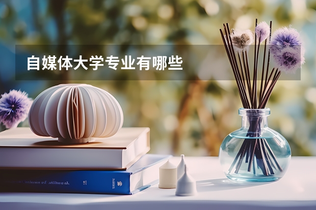 自媒体大学专业有哪些