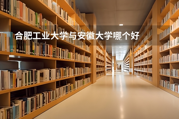合肥工业大学与安徽大学哪个好