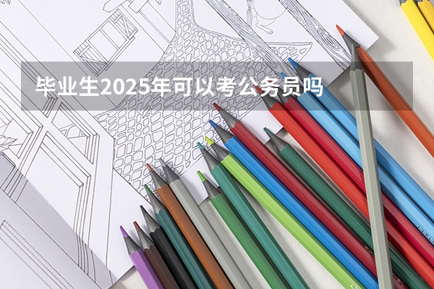 毕业生2025年可以考公务员吗