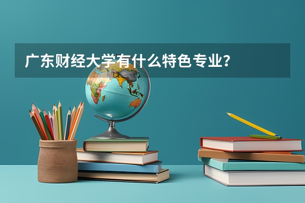 广东财经大学有什么特色专业？