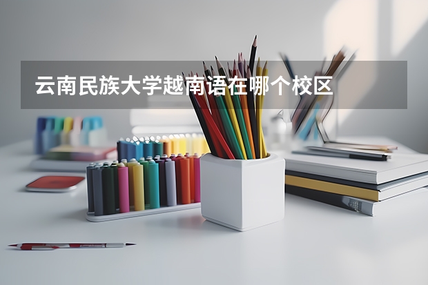 云南民族大学越南语在哪个校区