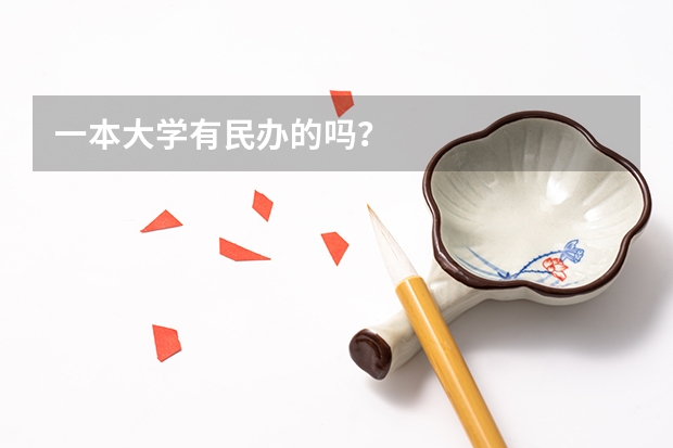 一本大学有民办的吗？