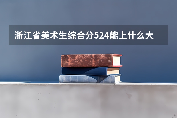 浙江省美术生综合分524能上什么大学
