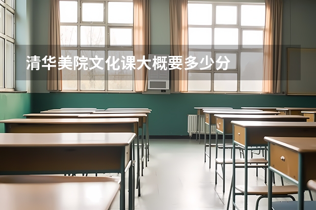 清华美院文化课大概要多少分