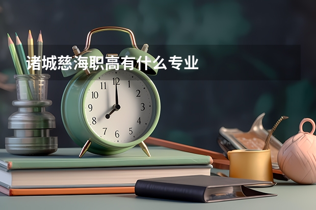 诸城慈海职高有什么专业