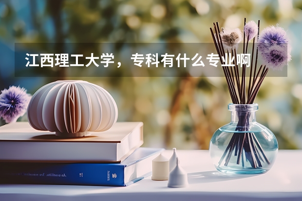 江西理工大学，专科有什么专业啊