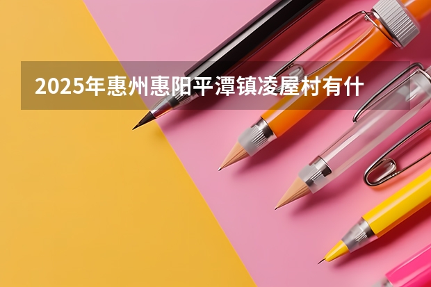 2025年惠州惠阳平潭镇凌屋村有什么规划?