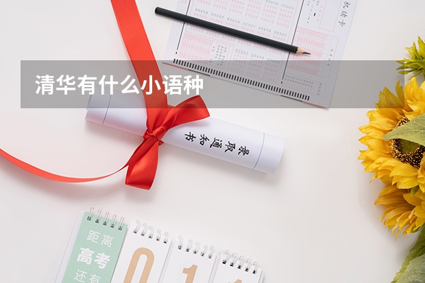 清华有什么小语种
