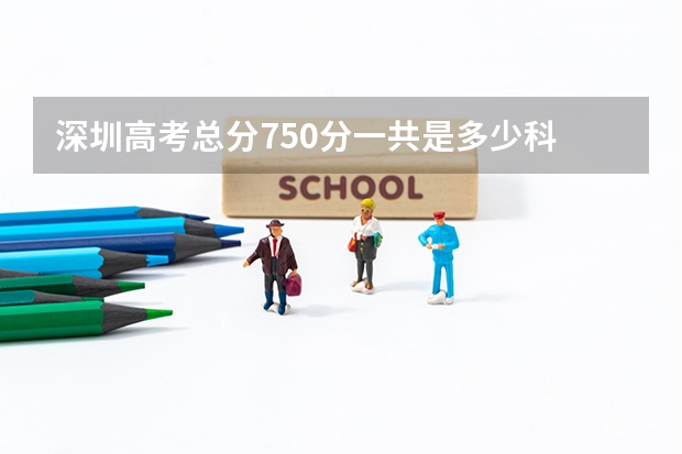 深圳高考总分750分一共是多少科