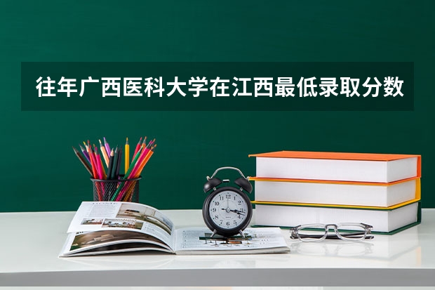 往年广西医科大学在江西最低录取分数参考