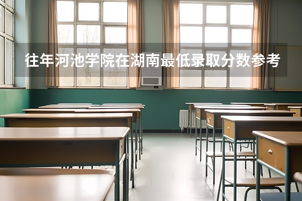 往年河池学院在湖南最低录取分数参考