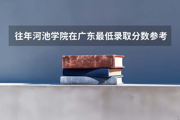往年河池学院在广东最低录取分数参考
