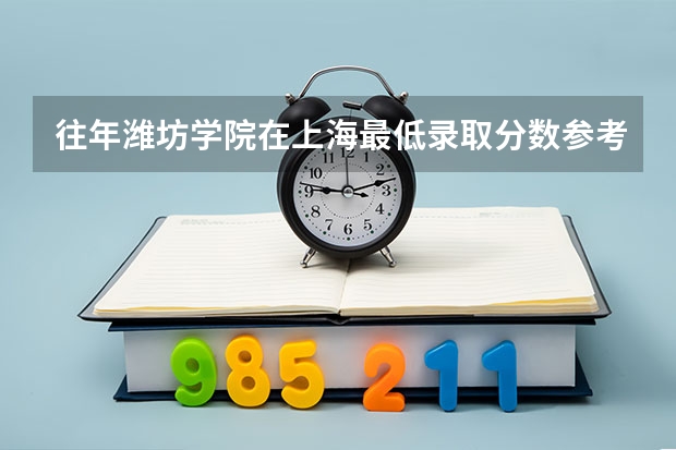 往年潍坊学院在上海最低录取分数参考