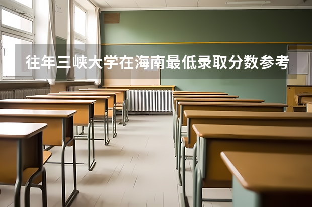 往年三峡大学在海南最低录取分数参考