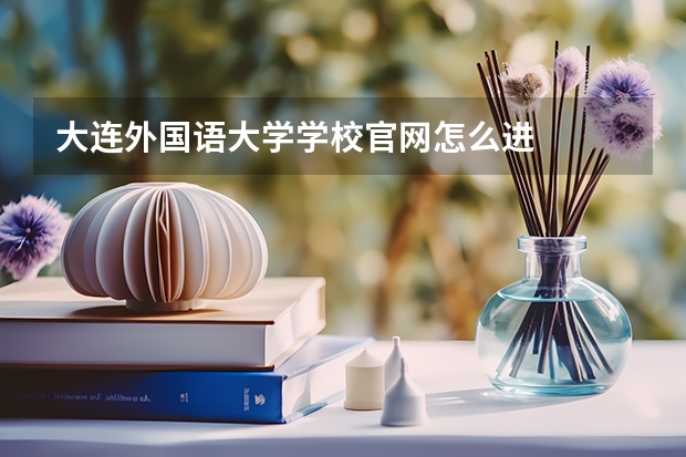 大连外国语大学学校官网怎么进