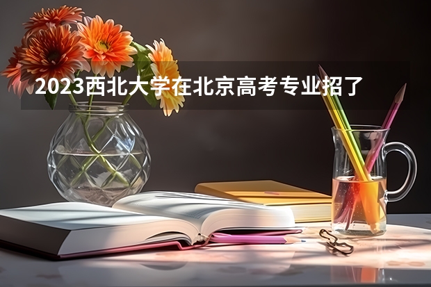 2023西北大学在北京高考专业招了多少人