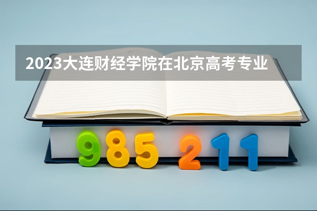 2023大连财经学院在北京高考专业招了多少人