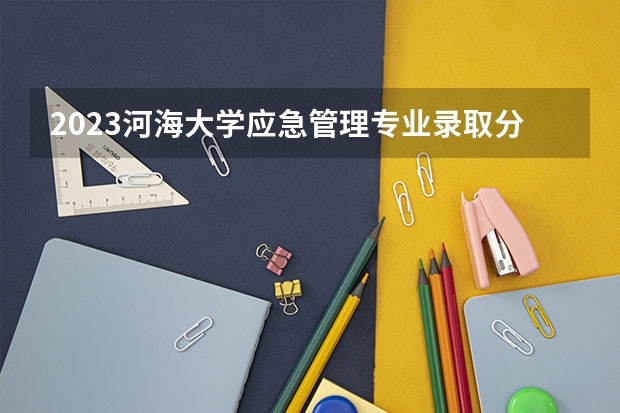 2023河海大学应急管理专业录取分数 河海大学应急管理专业往年录取分数参考