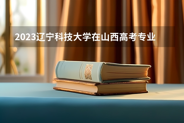 2023辽宁科技大学在山西高考专业招了多少人