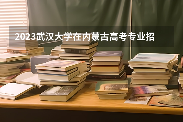 2023武汉大学在内蒙古高考专业招了多少人