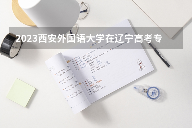2023西安外国语大学在辽宁高考专业招了多少人