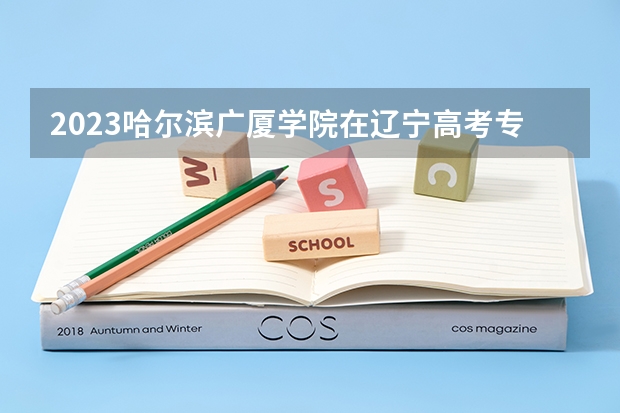 2023哈尔滨广厦学院在辽宁高考专业招了多少人