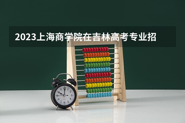 2023上海商学院在吉林高考专业招了多少人