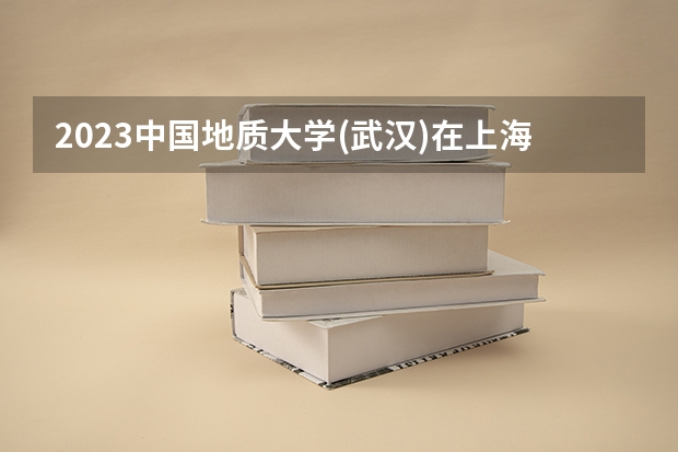 2023中国地质大学(武汉)在上海高考专业招了多少人