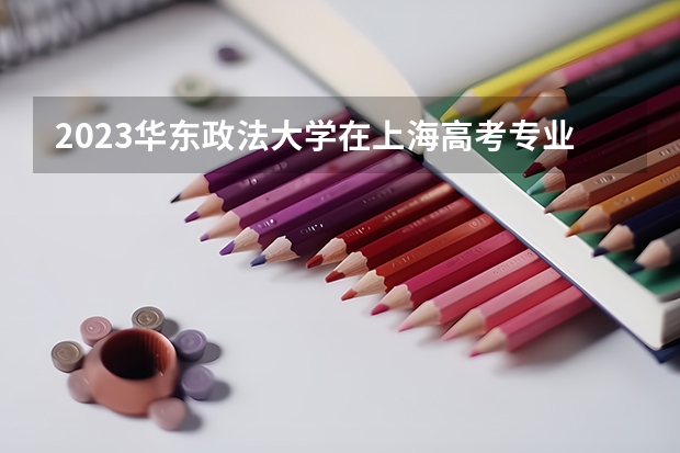 2023华东政法大学在上海高考专业招了多少人