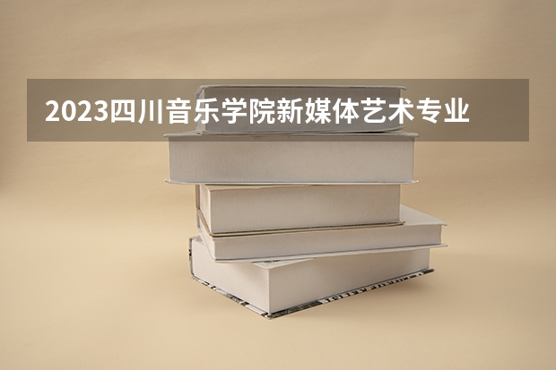 2023四川音乐学院新媒体艺术专业录取分数 四川音乐学院新媒体艺术专业往年录取分数参考