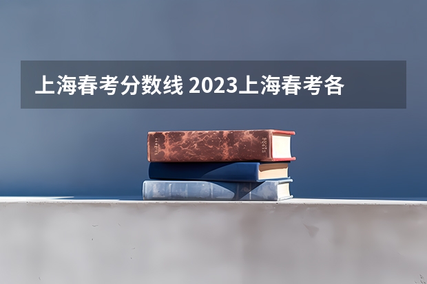 上海春考分数线 2023上海春考各校录取分数线